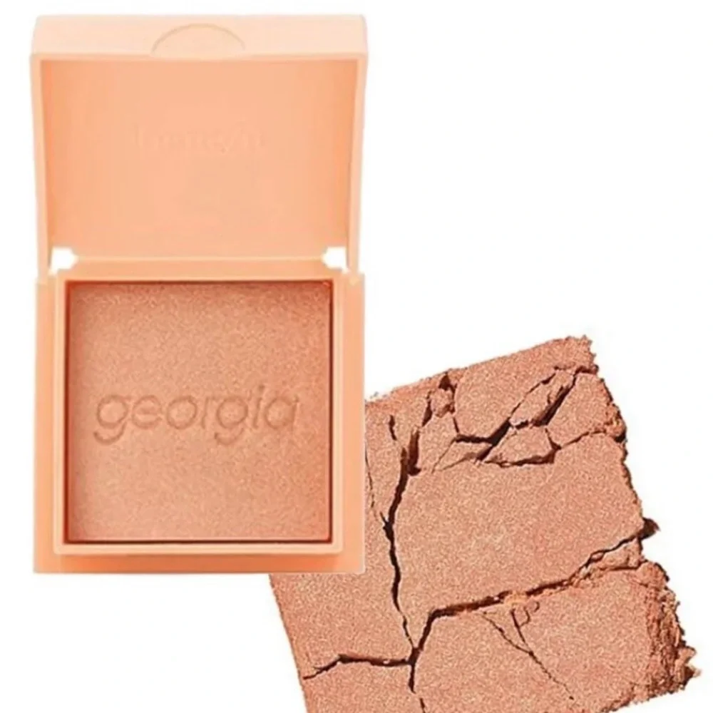 VAULTED ~ benefit ~ ‘GEORGIA’ Golden Peach Blush Blush Couleur Pêche Dorée ~ NIB
